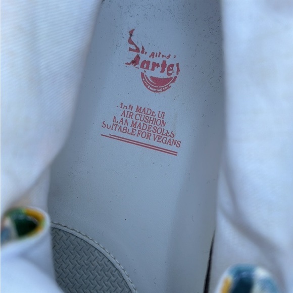 Dr. Martens Retro Tie Dye Colorful Boho Floral Canvas Vegan Boots - Picture 11 of 14